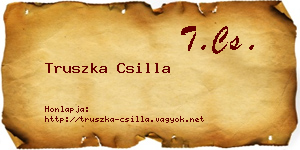 Truszka Csilla névjegykártya