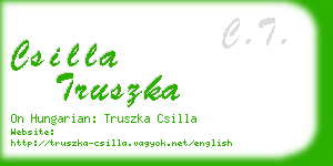 csilla truszka business card